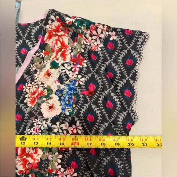 Johnny Was Dress Silk Mystic Midi Dress size Small - Picture 13 of 16